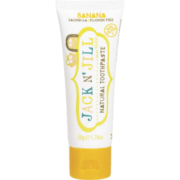 Jack N' Jill Toothpaste Children Banana Fluoride Free 6x50g