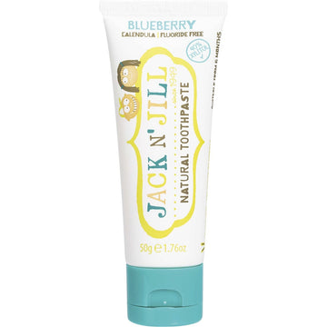 Jack N' Jill Toothpaste Children Blueberry Fluoride Free 6x50g