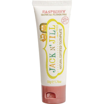 Jack N' Jill Toothpaste Children Raspberry Fluoride Free 6x50g