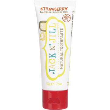 Jack N' Jill Toothpaste Children Strawberry Fluoride Free 6x50g