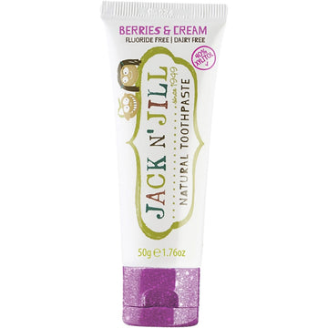 Jack N' Jill Toothpaste Children Berries & Cream Fluoride Free 6x50g