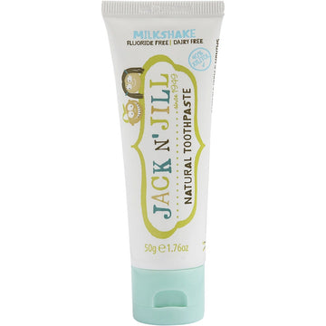 Jack N' Jill Toothpaste Children Milkshake Fluoride Free 6x50g