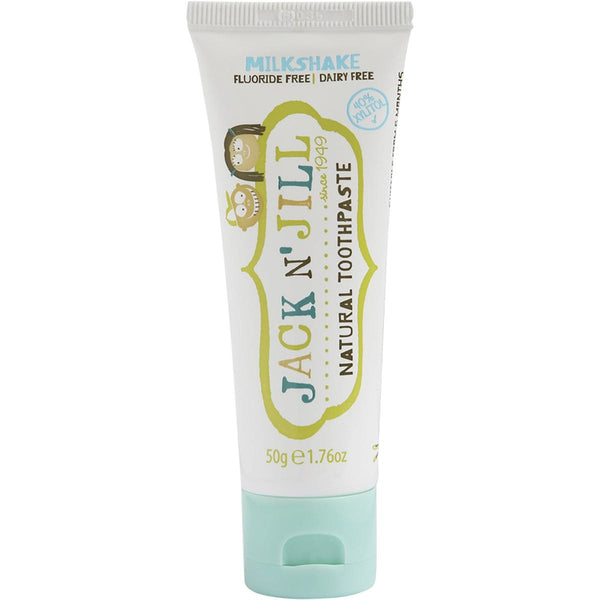 Jack N' Jill Toothpaste Children Milkshake Fluoride Free 6x50g