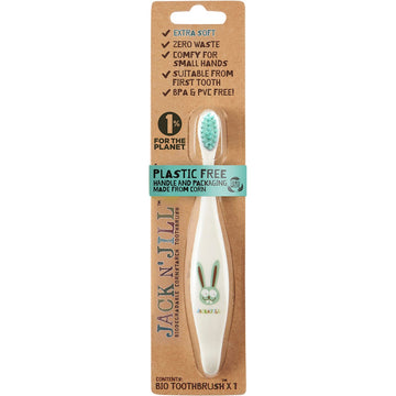 Jack N' Jill Toothbrush Children Bunny Biodegradable x8