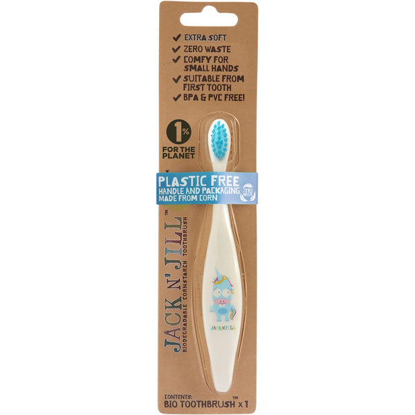 Jack N' Jill Toothbrush Children Unicorn Biodegradable x8