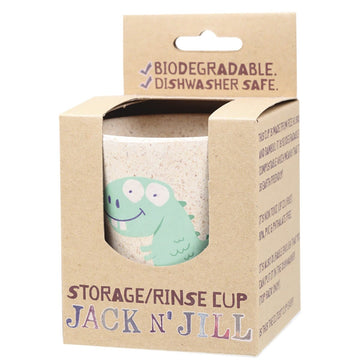 Jack N' Jill Storage/Rinse Cup Dino Biodegradable x8