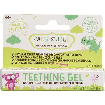 Jack N' Jill Teething Gel 4 Months + 6x15g