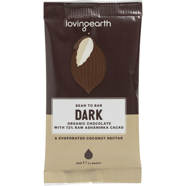 Loving Earth Dark Chocolate with 72% Raw Ashaninka Cacao 16x30g