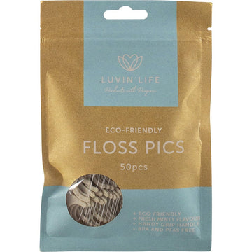 Luvin Life Floss Picks Eco-Friendly 12x50pcs
