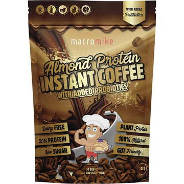 MACRO MIKE Premium Almond Protein Instant Coffee 300g