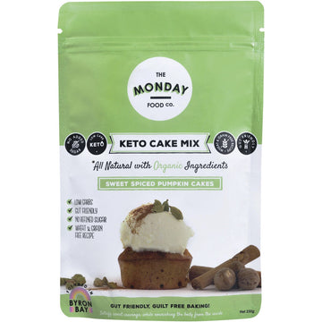 The Monday Food Co. Keto Cake Mix Sweet Spiced Pumpkin Cakes 250g