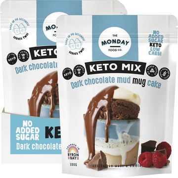 The Monday Food Co. Keto Mug Cake Mix Dark Chocolate Mud 6x100g