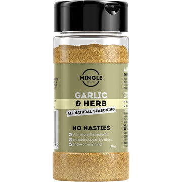 Mingle Natural Seasoning Blend Garlic & Herb 10x50g