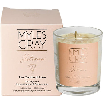 Myles Gray Crystal Infused Soy Candle Mini Salted Caramel 100g