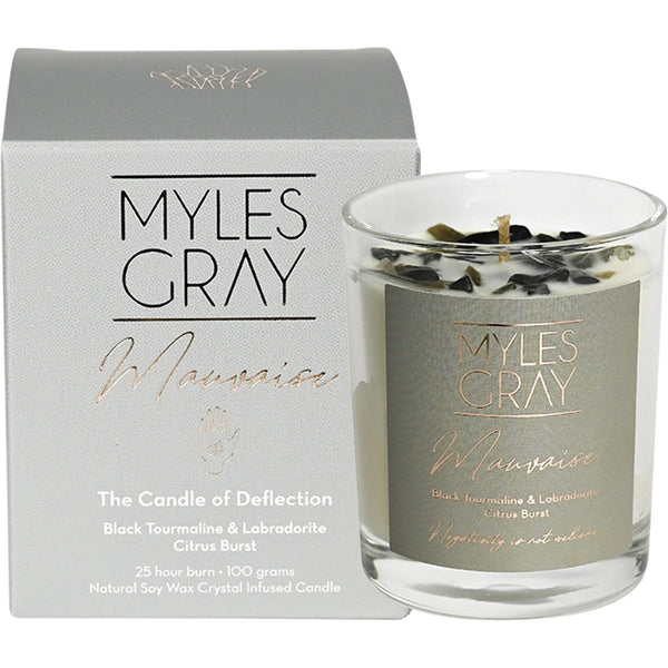 Myles Gray Crystal Infused Soy Candle Mini Citrus Burst 100g