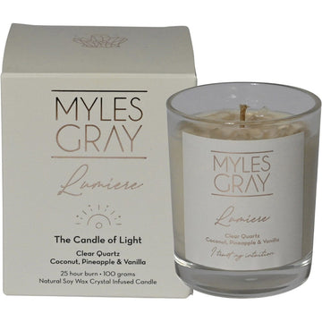 Myles Gray Crystal Infused Soy Candle Mini Coconut Pineapple 100g