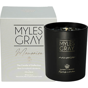 Myles Gray Crystal Infused Soy Candle Large Citrus Burst 285g