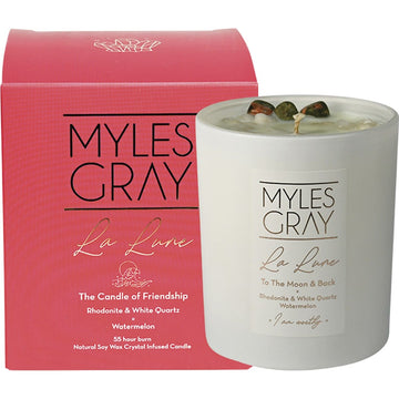Myles Gray Crystal Infused Soy Candle Large Watermelon 285g