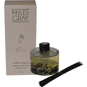 Myles Gray Crystal Infused Reed Diffuser Lychee Guava Sorbet 200ml