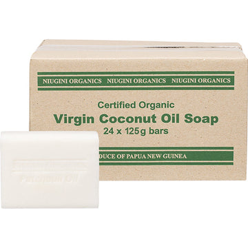 Niugini Organics Virgin Coconut Oil Soap (unboxed) Patchouli 24x125g