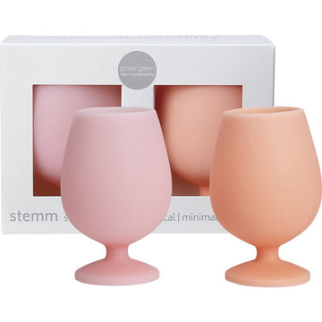 Porter Green Stemm Silicone Wine Glass Set Arendal 2x250ml