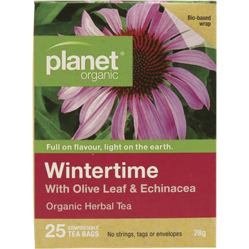 Planet Organic Herbal Tea Bags Wintertime 25 bags