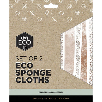 Ever Eco Eco Sponge Cloths Palm Springs Collection 2pk
