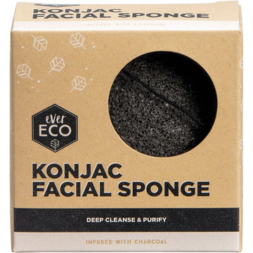 Ever Eco Konjac Facial Sponge Charcoal