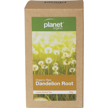 Planet Organic Herbal Loose Leaf Tea Organic Raw Dandelion Root 100g