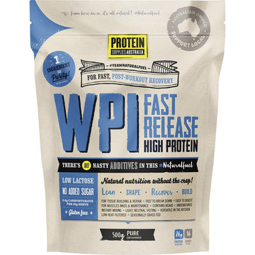 Protein Supplies Australia WPI Whey Protein Isolate Pure 500g