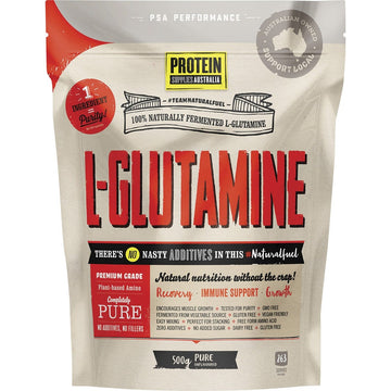 Protein Supplies Australia L-Glutamine Plant-Based Pure 500g