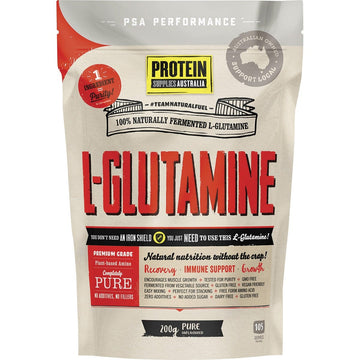Protein Supplies Australia L-Glutamine Plant-Based Pure 200g
