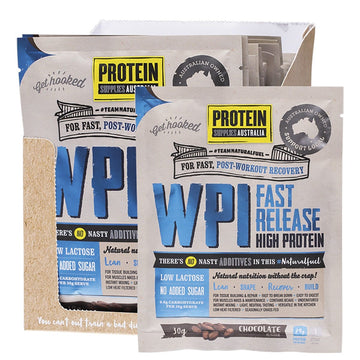 Protein Supplies Australia WPI Whey Protein Isolate Chocolate 12x30g