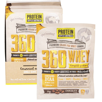 Protein Supplies Australia 360Whey Chocolate WPI+WPC Combo 12x30g
