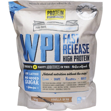 Protein Supplies Australia WPI Whey Protein Isolate Vanilla Bean 3kg