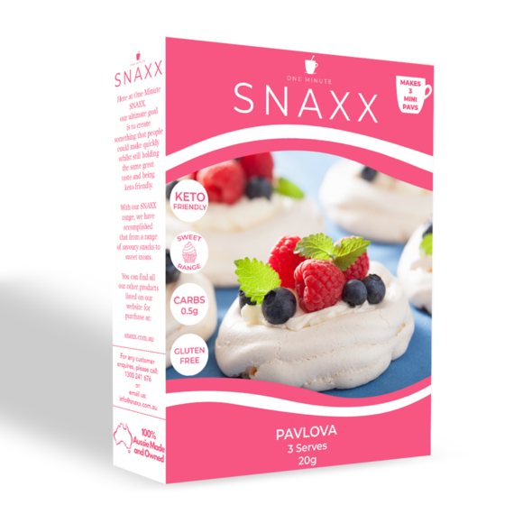 One Minute Snaxx - Low Carb Mini Pavlova - 3 Pack