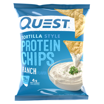 Quest Nutrition, Tortilla Style Protein Chips, Ranch (32 g)