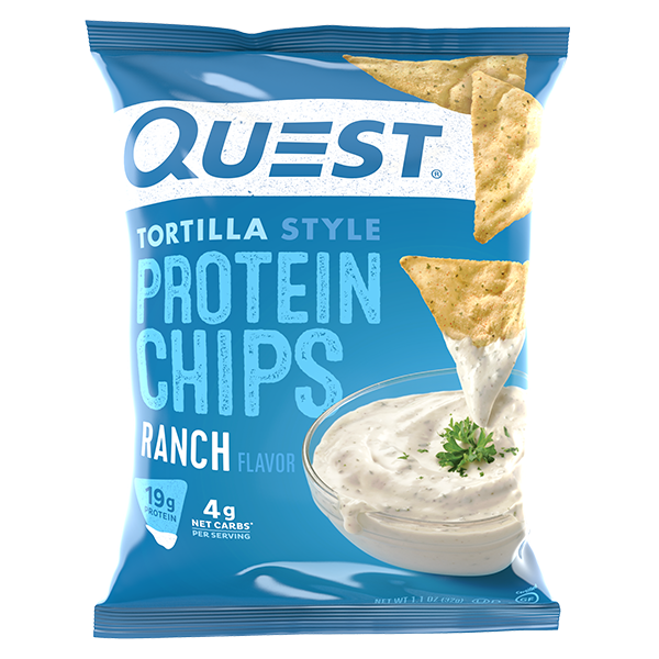 Quest Nutrition, Tortilla Style Protein Chips, Ranch (32 g)
