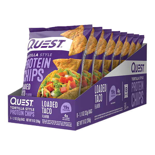 Quest Nutrition, Protein Chips, Loaded Taco, 6 Bags, 1.1 oz (32 g)