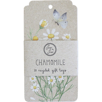 Sow 'N Sow Recycled Gift Tags Chamomile 10pk
