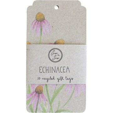Sow 'N Sow Recycled Gift Tags Echinacea 10pk