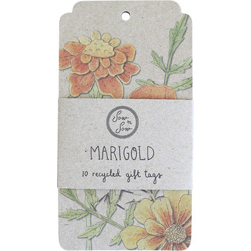 Sow 'N Sow Recycled Gift Tags Marigold 10pk