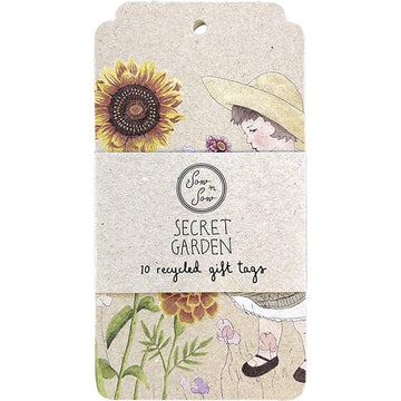 Sow 'N Sow Recycled Gift Tags Secret Garden 10pk