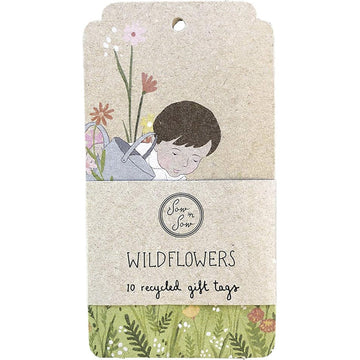 Sow 'N Sow Recycled Gift Tags Wildflowers 10pk