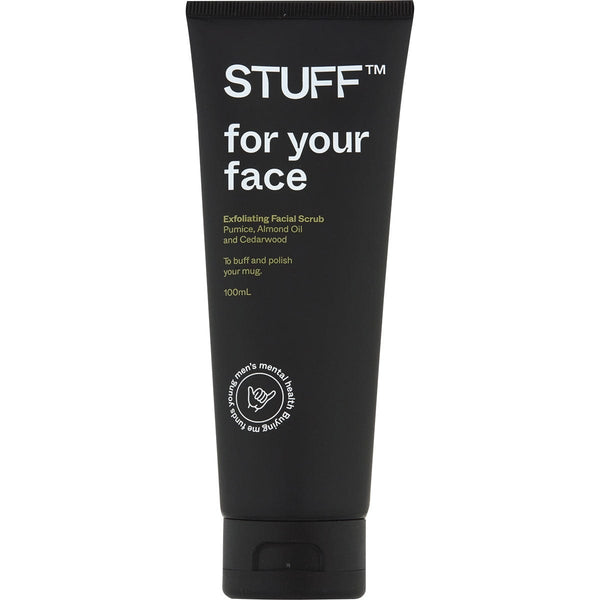 STUFF Exfoliating Facial Scrub Pumice, Almond Oil &Cedarwood 100ml