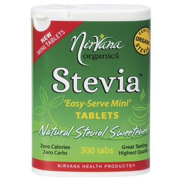 Nirvana Organics Stevia Mini Tablets 300 Tabs