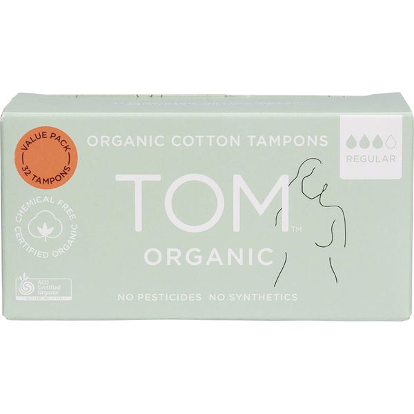 TOM Organic Tampons Regular 6x32pk