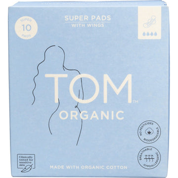TOM Organic Pads Super 6x10pk