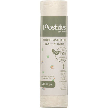 Tooshies Biodegradable Nappy Bags 40pk