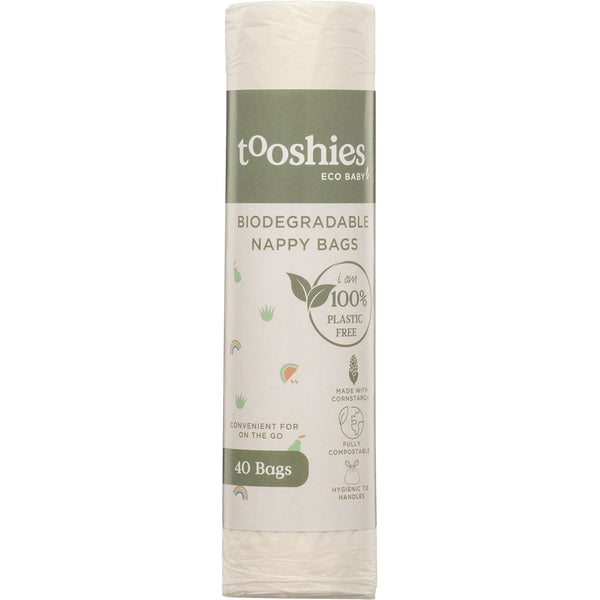 Tooshies Biodegradable Nappy Bags 40pk